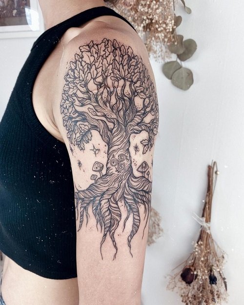 oak tree tattoos 10