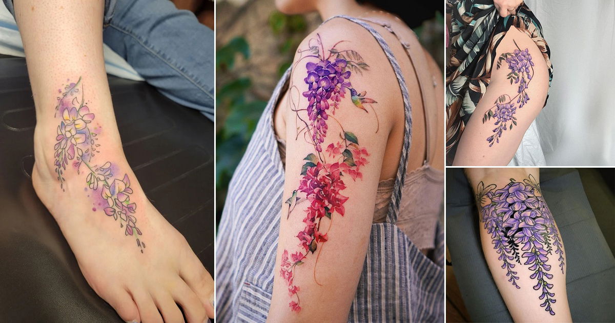 23 Wisteria Tattoo Ideas 