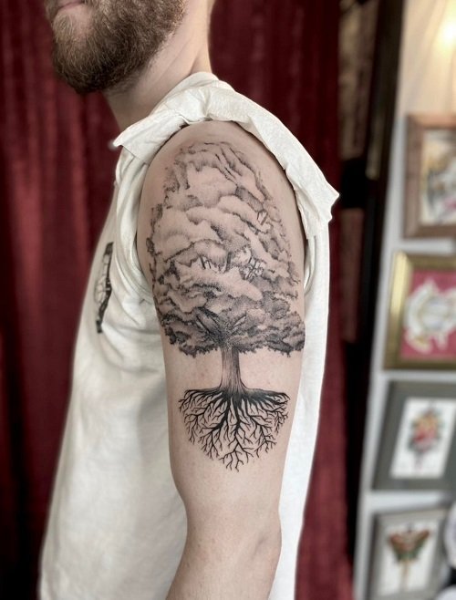 oak tree tattoos 19