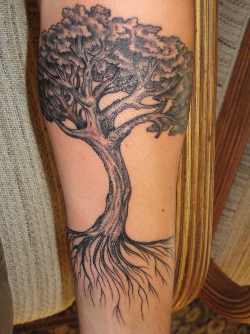 oak tree tattoo ideas 3