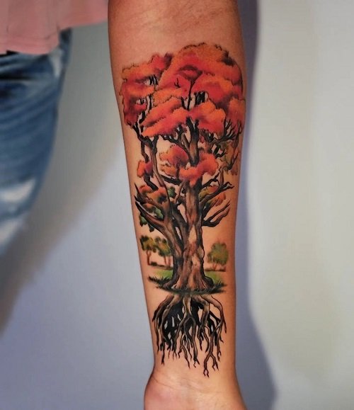 oak tree tattoos 9