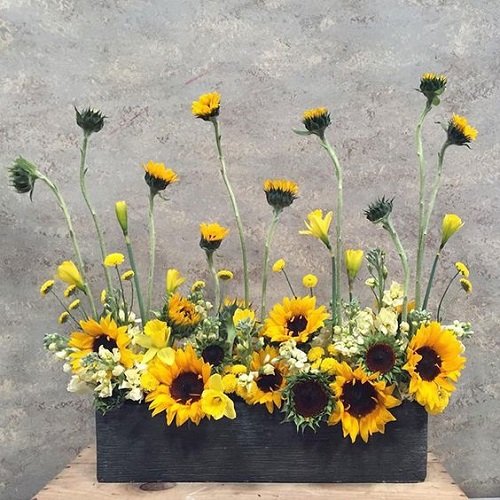 sunflower arrangement ideas 7