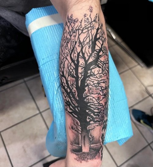 oak tree tattoos 2