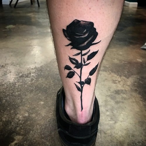 black rose tattoo design 