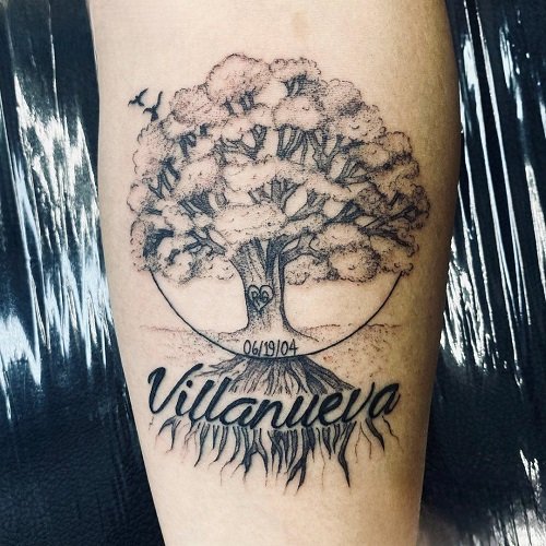 oak tree tattoos 11
