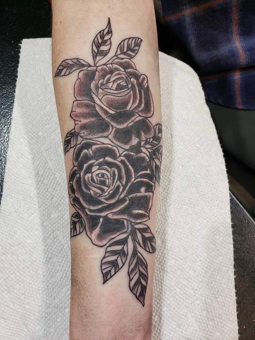 best black rose tattoo ideas 2