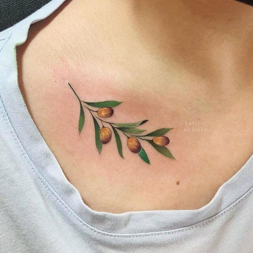 latest olive tattoo design 2