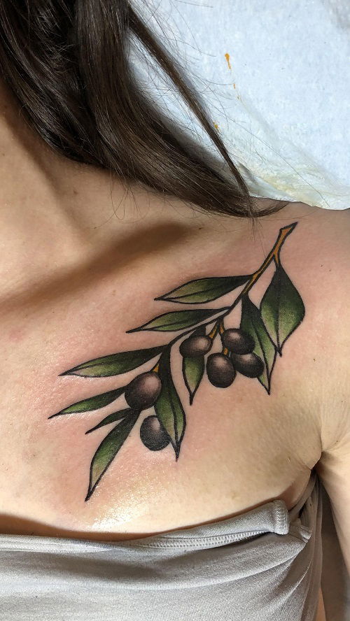 best olive branch tattoos 4