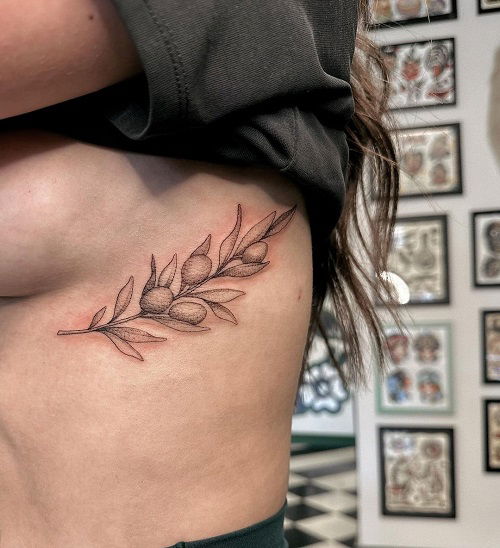 trending olive branch tattoos 3