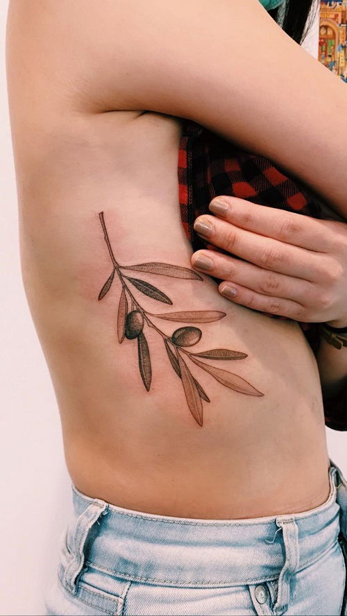 latest olive branch tattoo designs 1