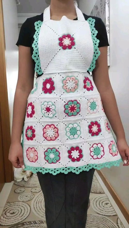 African Flower Apron