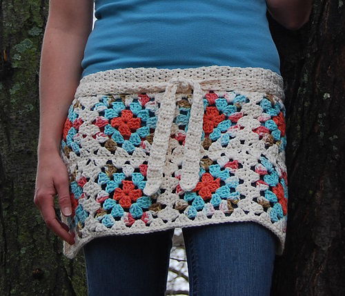 Multi-Color Square Apron