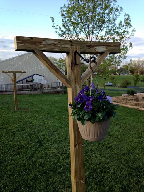 DIY Clothesline and Planter