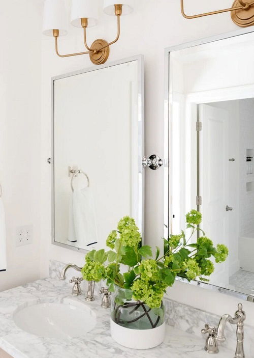 Plants in water in bathroom ideas 6