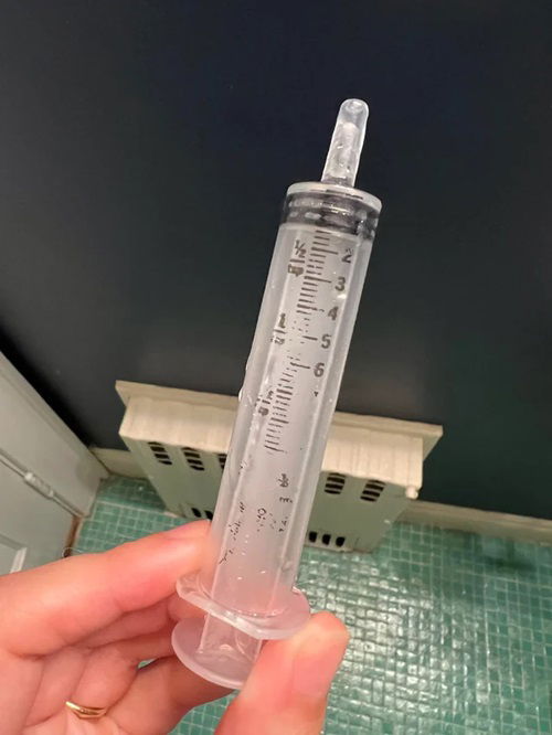 Water With A Syringe